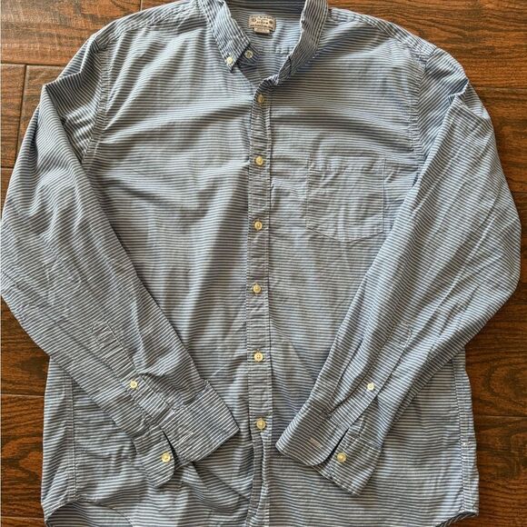 J. Crew Blue Striped Shirt - Picture 1 of 4